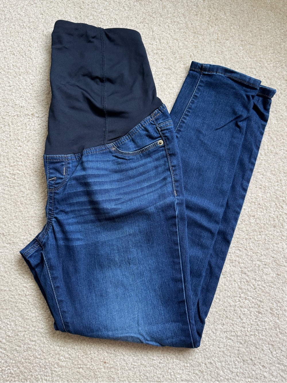 Isabel Maternity by Ingrid & Isabel Skinny Maternity Jeans Dark Wash Size 4/27R